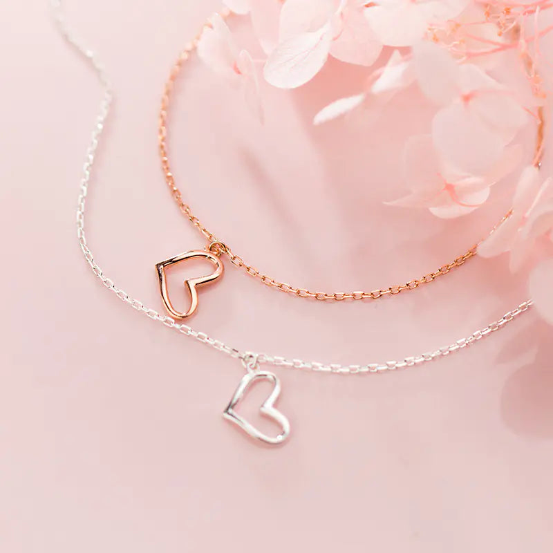 S925 Silver Simple Love Bracelet for Elegant Style