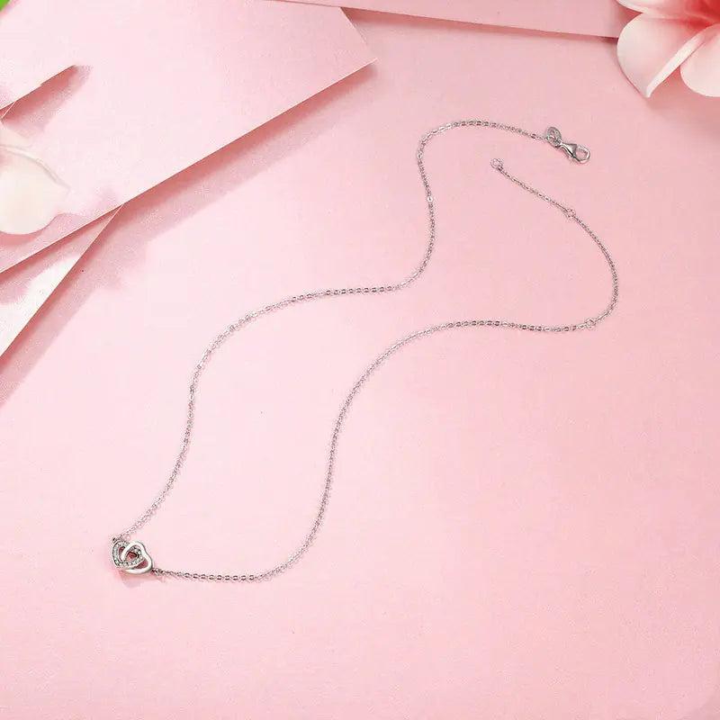 S925 Silver Heart Necklace - Stylish Valentine's Gift