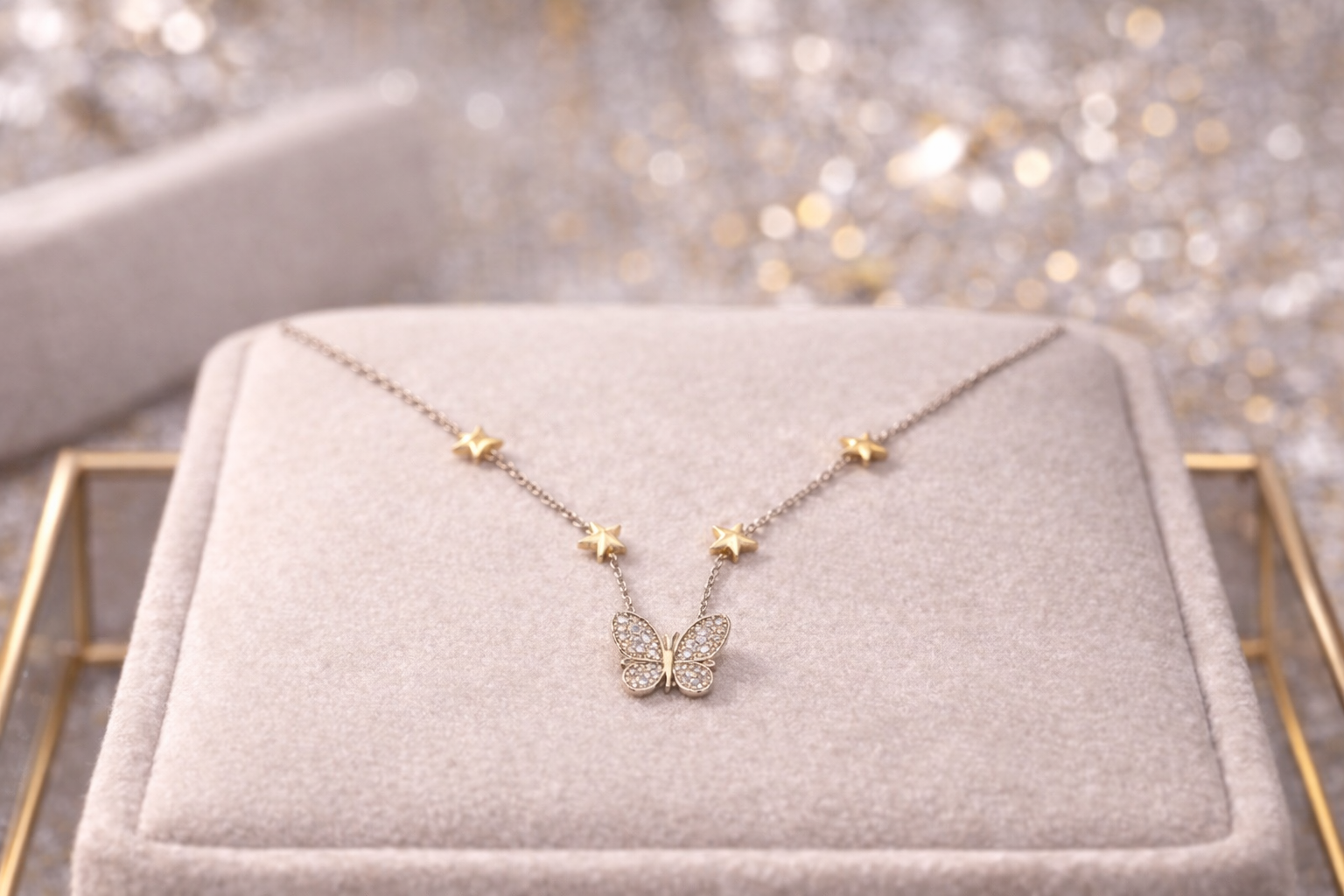 925 Silver Butterfly Necklace for Women - Minimalist Design
