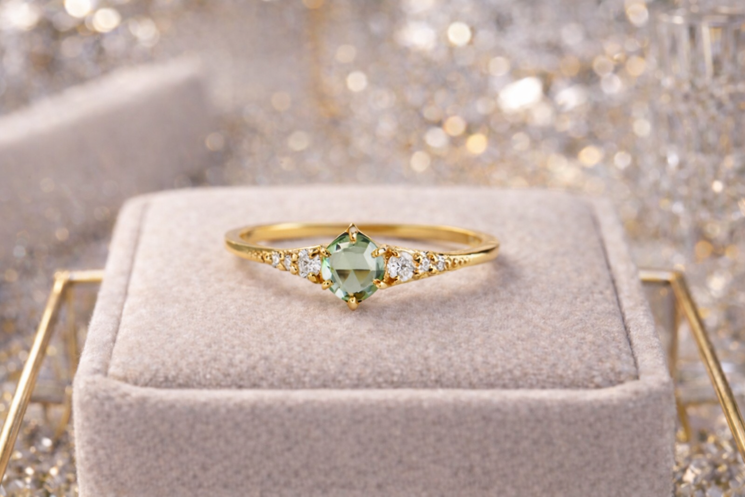 S925 Sterling Silver Women's Diamond Ring