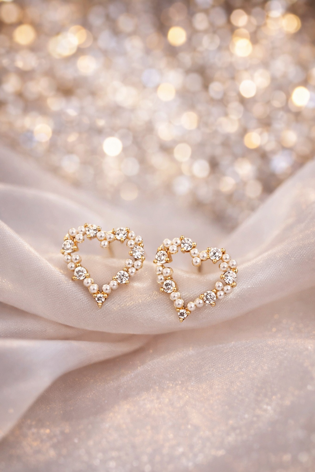 S925 Silver Heart Earrings - Minimalist Stylish Design