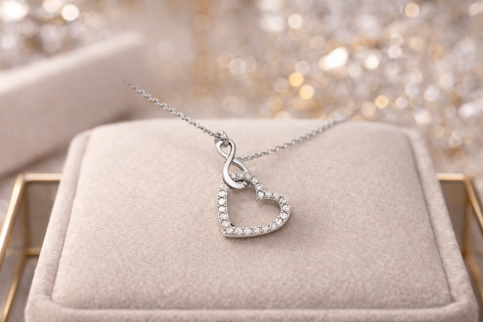 Infinity Heart Necklace for Women - Stylish Gift