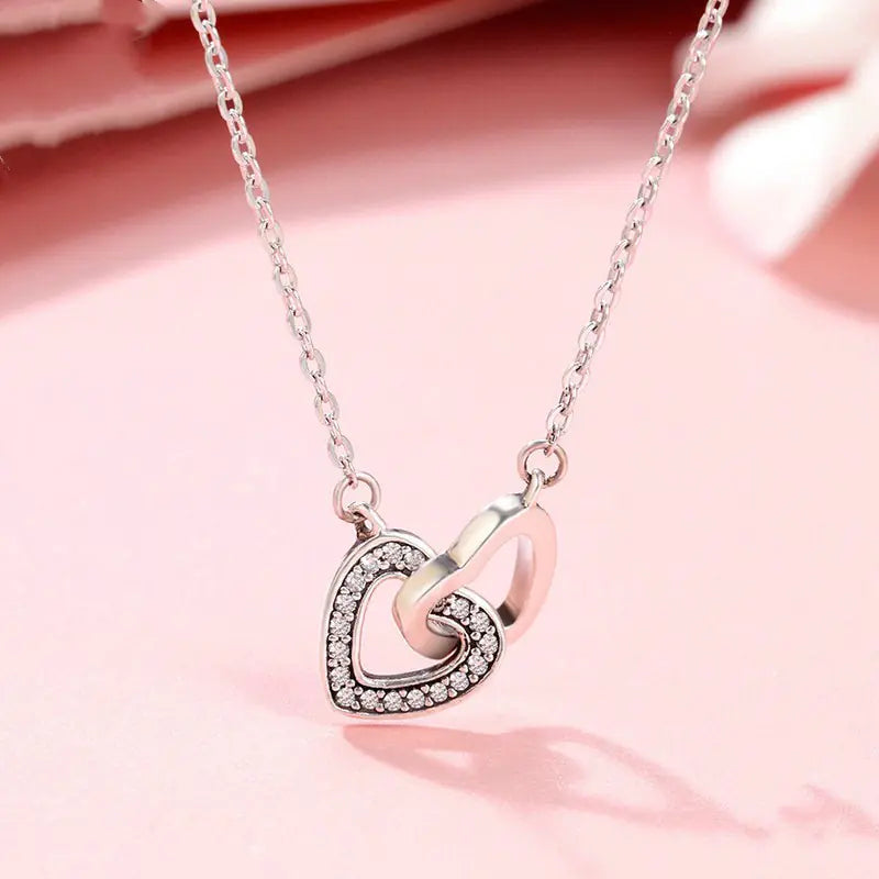 S925 Silver Heart Necklace - Stylish Valentine's Gift