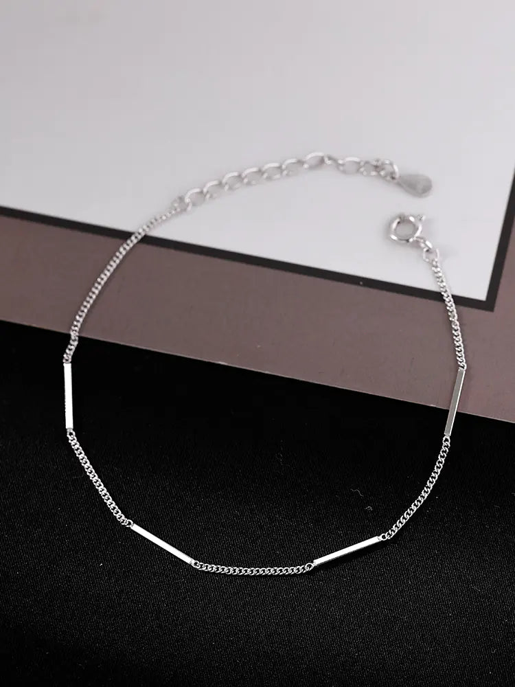 925 Silver Minimalist Bracelet for Women - Elegant Design