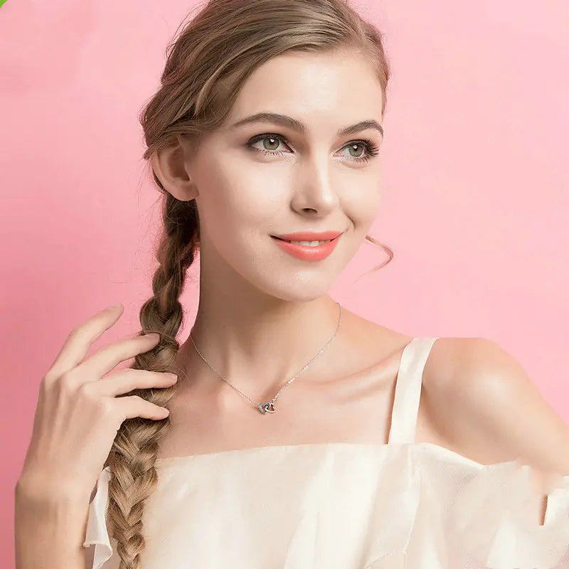 S925 Silver Heart Necklace - Stylish Valentine's Gift